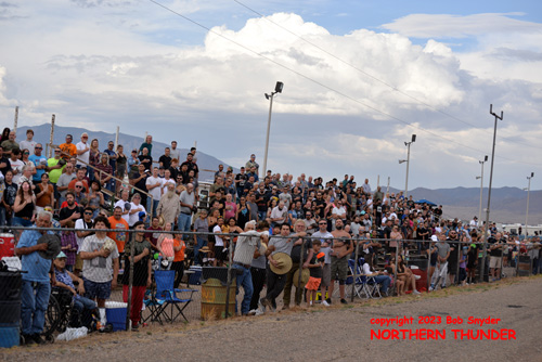 Spectators standing